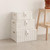 Resin Woven Storage Baskets with Lids, Set of 3, White