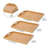 Bamboo Serving Tray Set of 3 | Wooden Platters