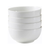 Set of 4 Porcelain Bowls, 600ml | White