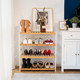 4 Tier Shoe Rack Natural White