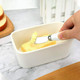  Porcelain Butter Dish with Knife 