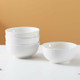 White Cereal Bowls Set OF 4 