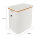 Vencier Extra-Large Bamboo Laundry Hamper with Lid - 88 L Capacity - Spacious Laundry Basket for Bedrooms and Bathrooms - Convenient Handles