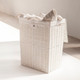  Resin Large/Medium Laundry Clothes Basket -White