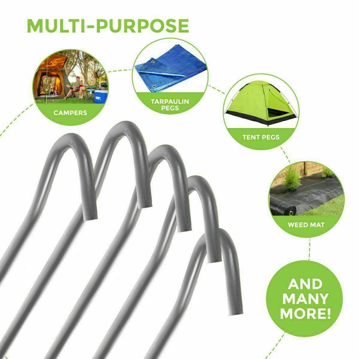 Steel Tent Peg for Fixing Base Plate