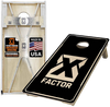 black out x factor cornhole board set