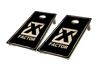 black out x factor cornhole board set