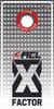 ACL elite stamped premium cornhole boards with x factor design and bracing