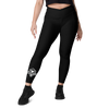 Titan - Black - Crossover Leggings with Pockets