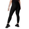 Titan - Black - Crossover Leggings with Pockets