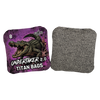 acl pro stamped cornhole bags with alligator and purple