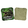 acl pro stamped cornhole bags with alligator and green