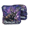 acl stamped professional titan cornhole bags with a deer buck design stampede 2.0 purple