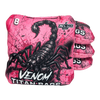 professional acl stamped cornhole bags with a scorpion and pink background