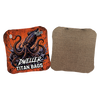 acl stamped professional titan cornhole bags with a kraken squid design dweller red