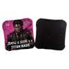 acl stamped professional titan cornhole bags with a jekyll & hyde design jekyll & slyde pink