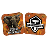 acl stamped professional titan cornhole bags with an elephant design dozer orange