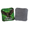 acl stamped professional titan cornhole bags with an owl design talon green