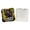 hellbender acl pro stamped cornhole bag set with hyena design yellow
