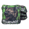 hellbender acl pro stamped cornhole bag set with hyena design green