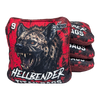 hellbender acl pro stamped cornhole bag set with hyena design red