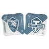 acl stamped professional titan cornhole bags with a shark design thrasher gray white