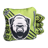 acl stamped professional titan cornhole bags with a gorilla design devastator green lime