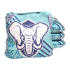 acl stamped professional titan cornhole bags with an elephant design dozer mint green