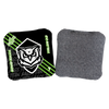 acl stamped professional titan cornhole bags with an owl design talon black green