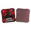 Invictus acl pro stamped cornhole bag set with soldier design red