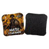 Invictus acl pro stamped cornhole bag set with soldier design yellow