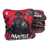 Invictus acl pro stamped cornhole bag set with soldier design red