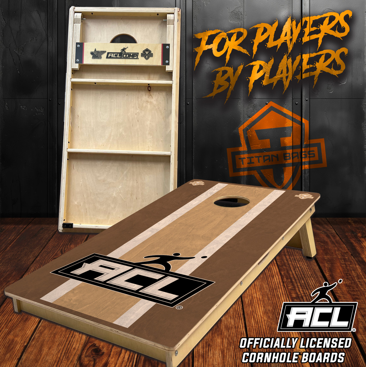   ACORN チャイルドボウル1364 Titan ACL TriStain - ACL Approved Cornhole Boards - *In Stock