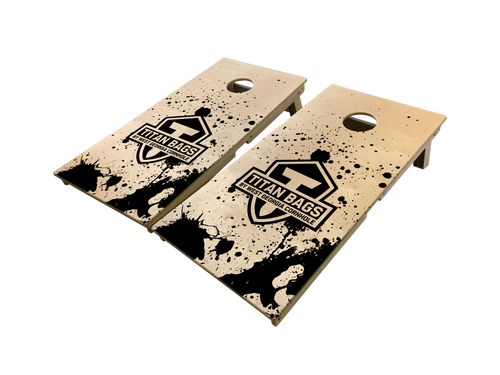 splatter cornhole board set