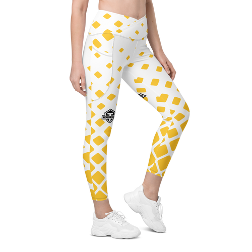 All-Over Print Crossover Leggings with Pockets