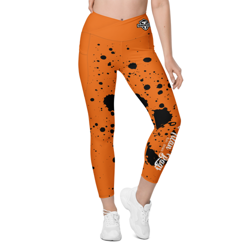 Titan - Crossover leggings with pockets Splatter