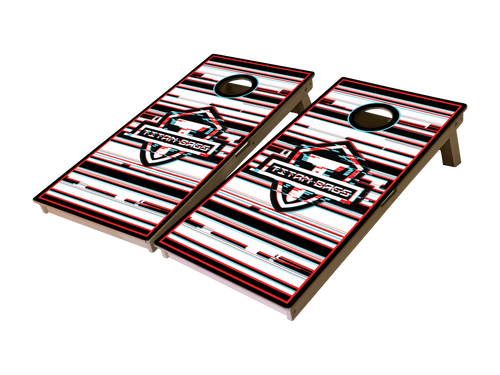 glitch wave cornhole boards