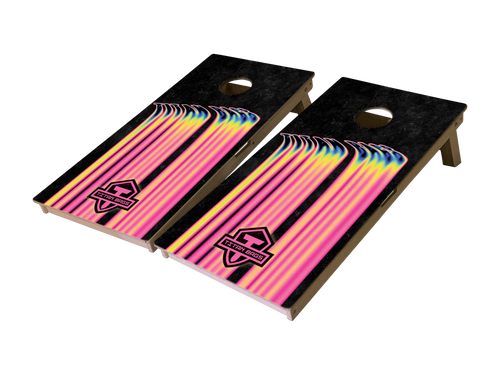titan toxic melt design cornhole boards