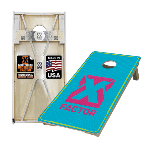 pop art x factor premium cornhole board set