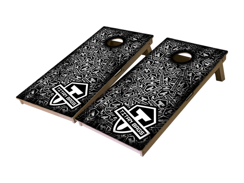 Titan Cornhole Board Black Sticker