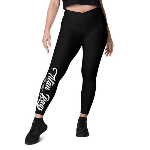 Crossover leggings with pockets