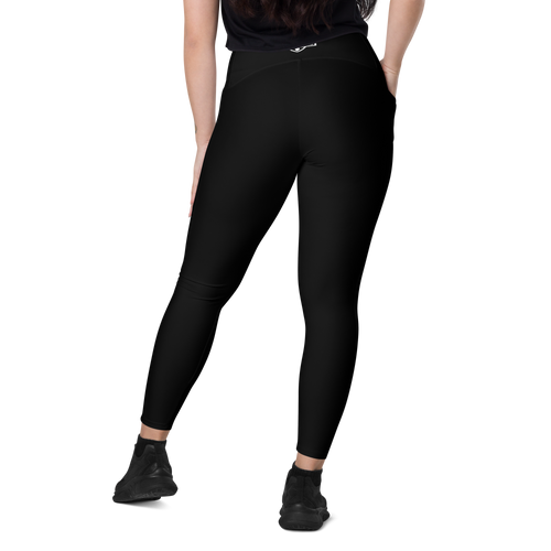 Crossover leggings with pockets