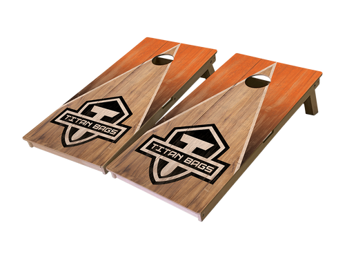 rustic barnwood triable titan cornhole boards