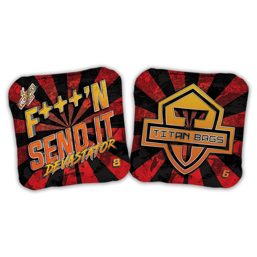 fuckin send it titan acl approved cornhole bags