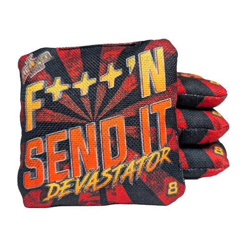 fuckin send it titan acl approved cornhole bags