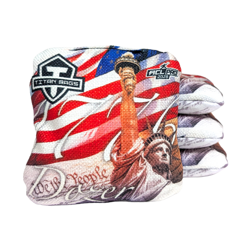 statue of liberty 1776 usa 250th design acl approved titan cornhole toss bags