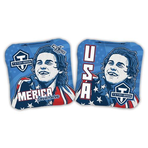 mens hockey gold medal cornhole toss bags