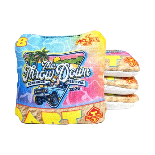 spencer makenzie throw down beach vibrant acl pro cornhole bags by titan cornhole bags dart