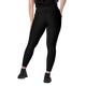 Titan - Black - Crossover Leggings with Pockets