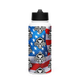 Titan - Flag - Stainless steel water bottle with a straw lid
